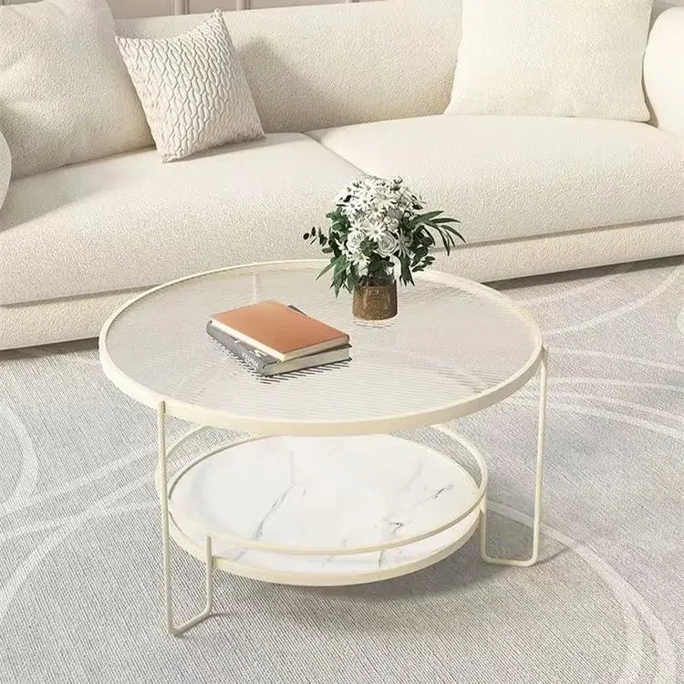 Luxury Round Glass Coffee Table - Handy House