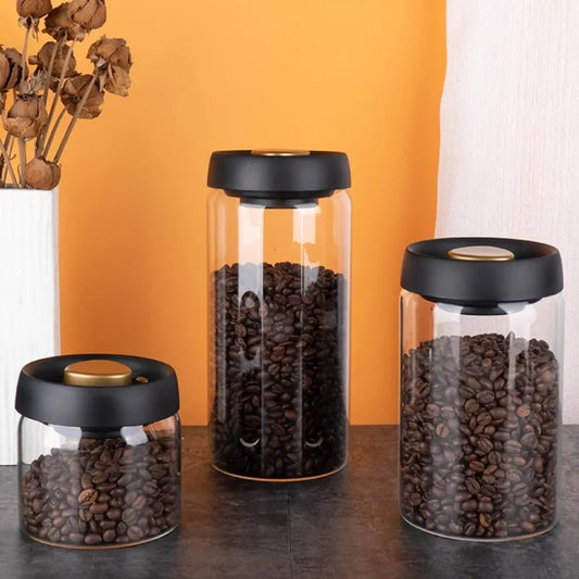 Airtight Glass Coffee Bean Jar - Handy House
