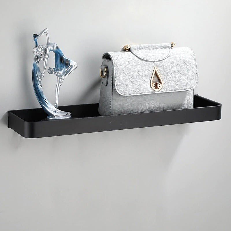 Aluminium Bathroom Shelf - Black - Handy House