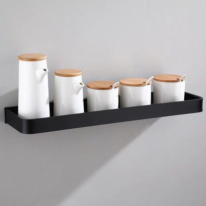 Aluminium Bathroom Shelf - Black - Handy House