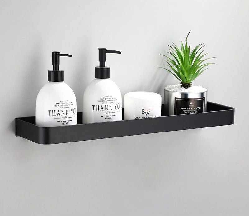 Aluminium Bathroom Shelf - Black - Handy House