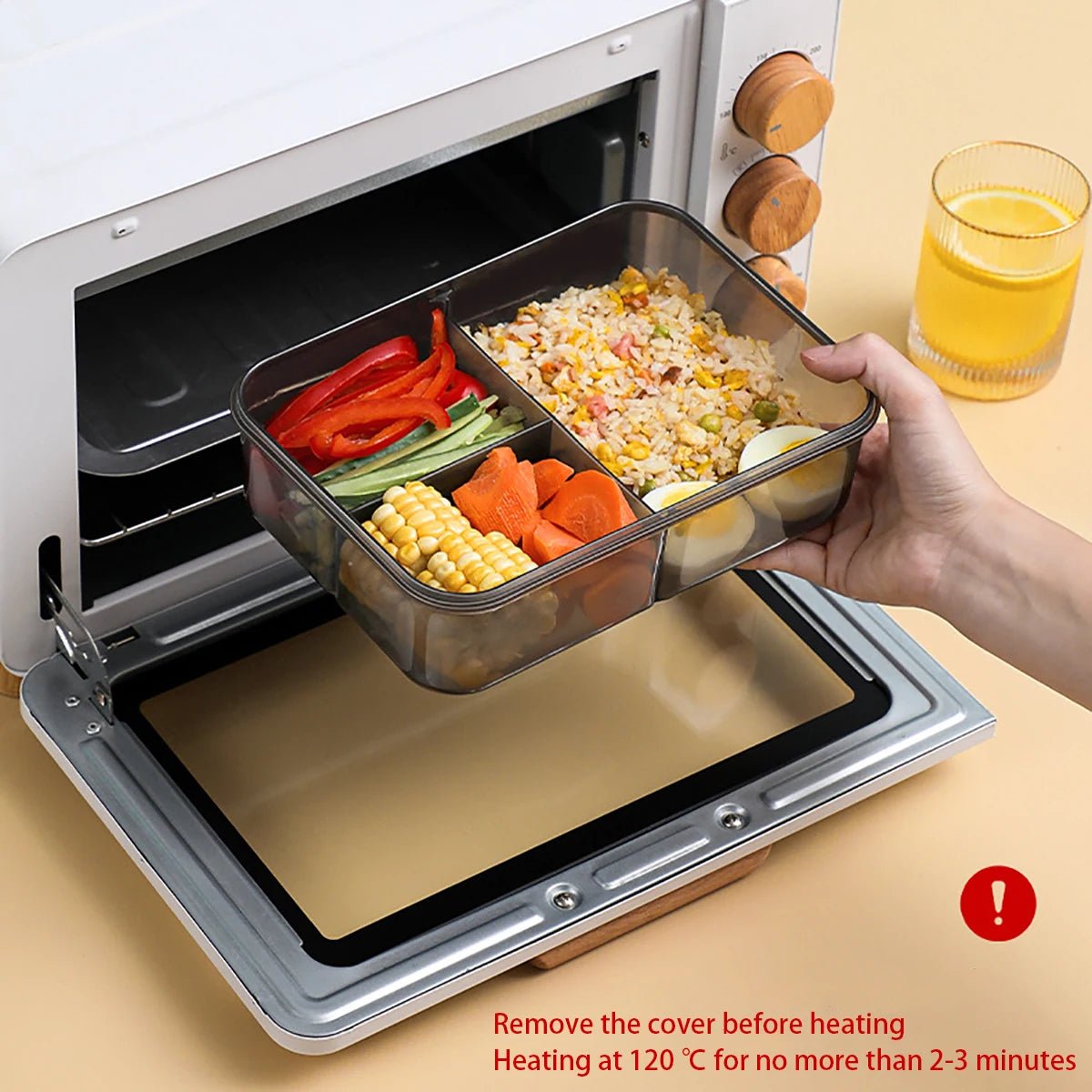 BPA - Free 3 Compartment Lunch Box - Handy House