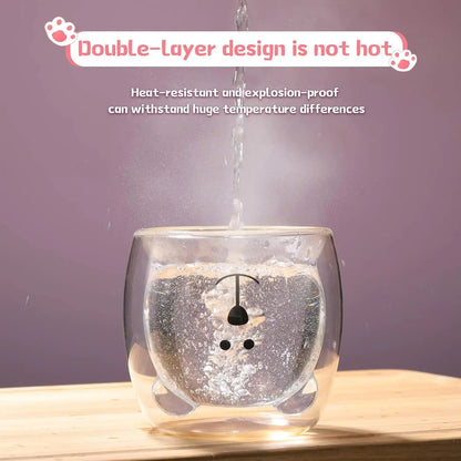 Cute Animal Double - layer Coffee Mug - Handy House