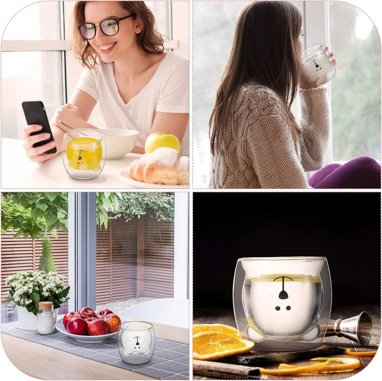 Cute Animal Double - layer Coffee Mug - Handy House