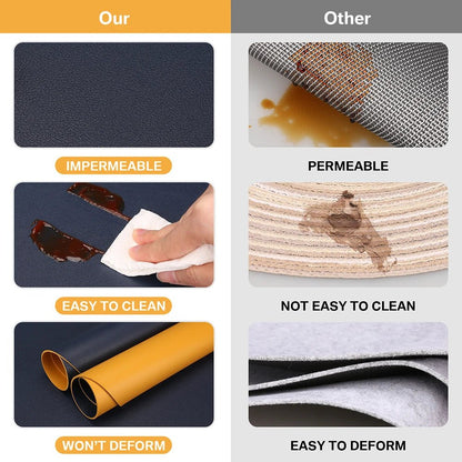 Dual - Sided Leather Placemats - Handy House
