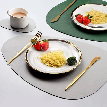 Dual - Sided Leather Placemats - Handy House