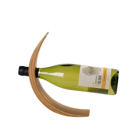 Ergonomic Wooden Wine Holder - Handy House
