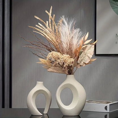 Hollow Modern Ceramic Vase Set - Handy House