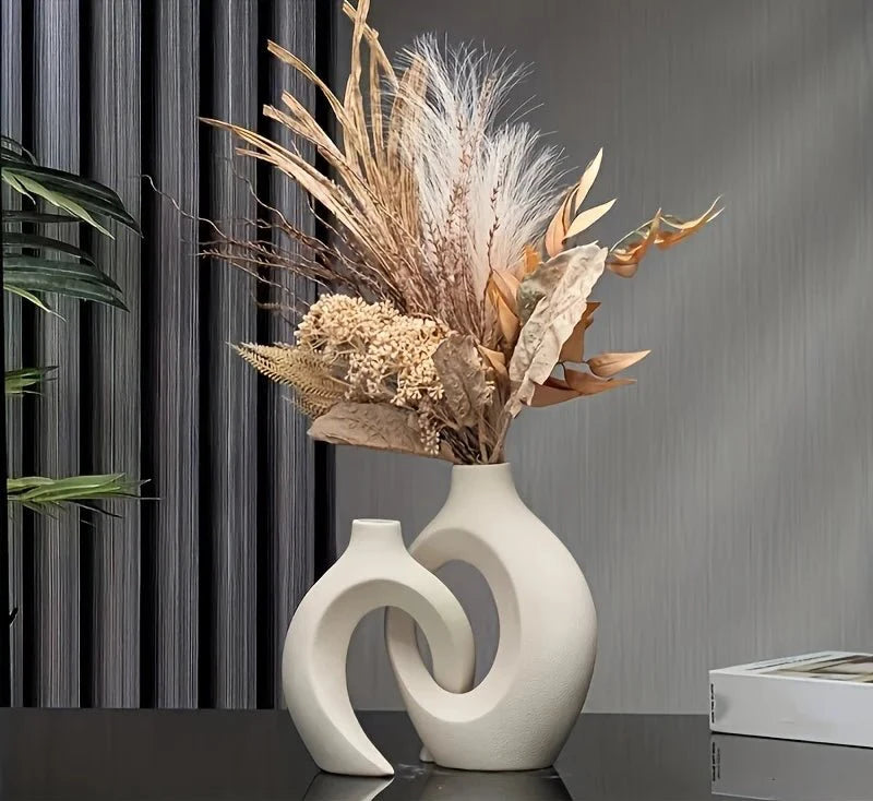 Hollow Modern Ceramic Vase Set - Handy House