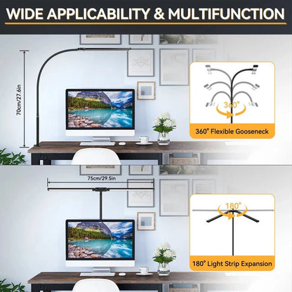 LED Dimmable Double Head Table Lamp - Handy House