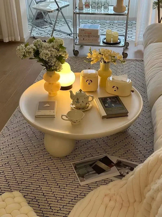 Minimalist Round Coffee Table - Handy House