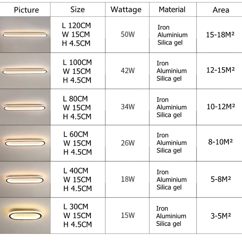 Modern Oval LED Ceiling Light - Handy House