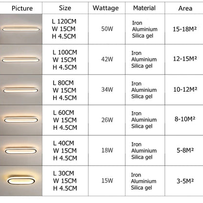 Modern Oval LED Ceiling Light - Handy House