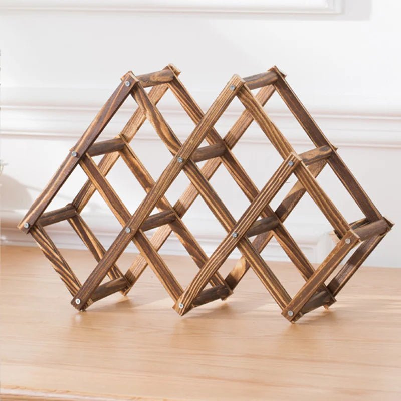 Modern Wooden Wine Rack - Handy House
