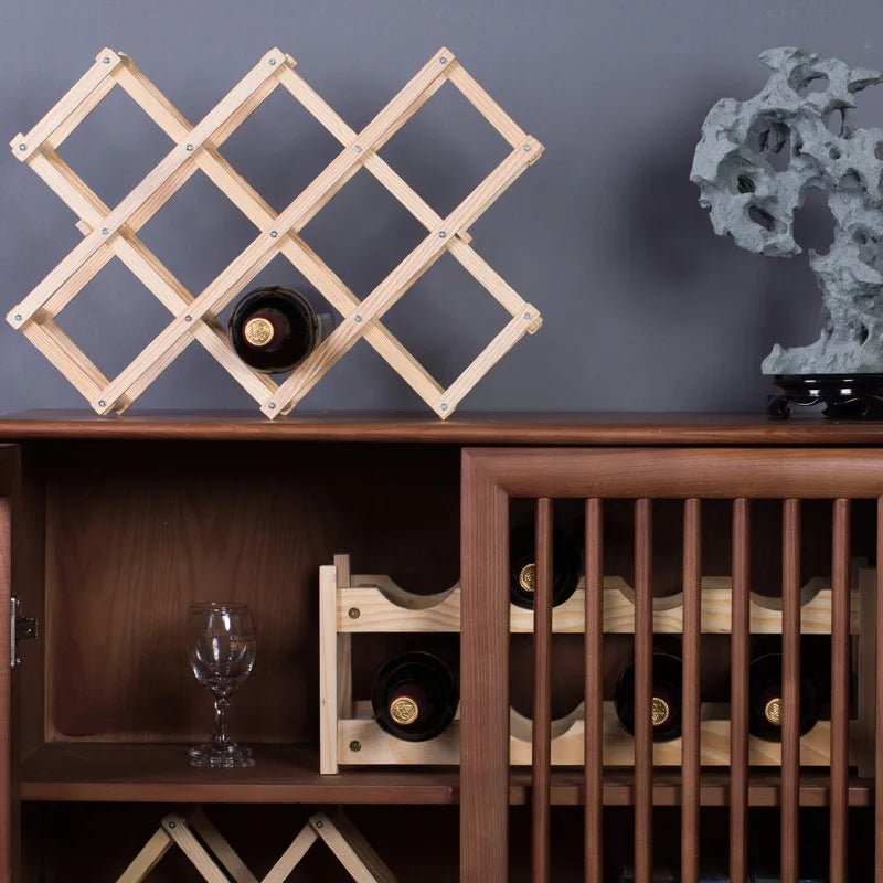 Modern Wooden Wine Rack - Handy House