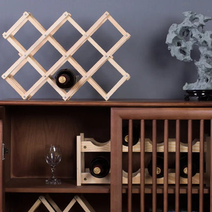 Modern Wooden Wine Rack - Handy House
