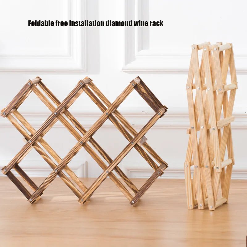 Modern Wooden Wine Rack - Handy House