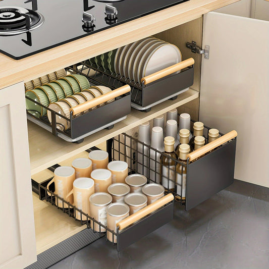 Pull Out Plate Organiser - Handy House