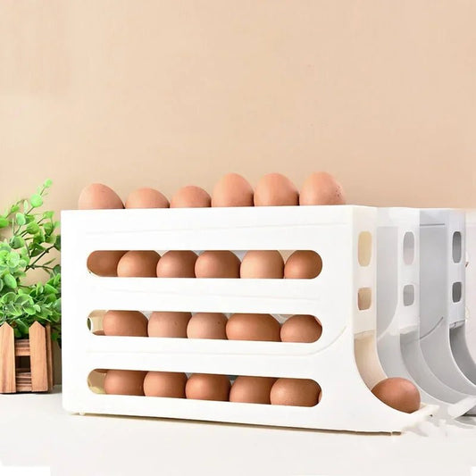 Scrolling Egg Fridge Storage - Handy House